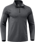 G Gradual Quarter Zip Pullover for Men Fleece Lined Sweatshirt Long Sleeve Winter Golf Shirt Mock Neck Polo Running Sweater