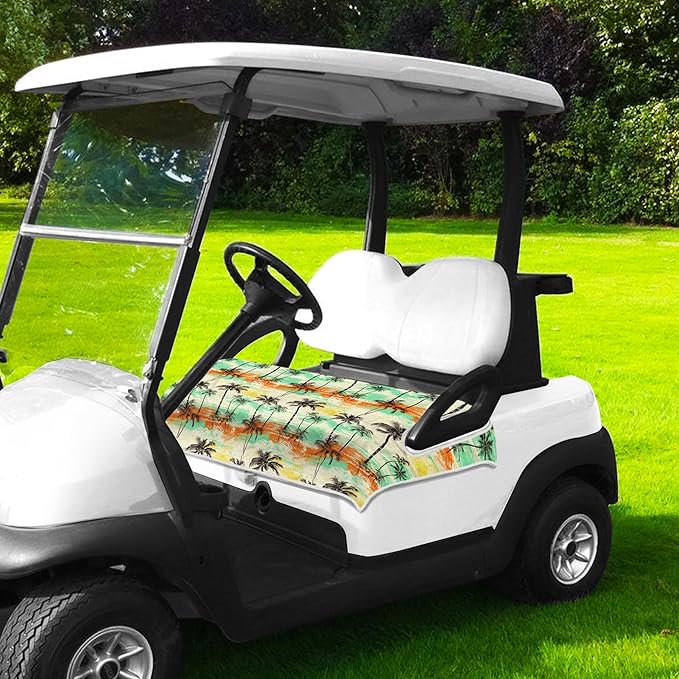 Golf Cart Seat Covers, Golf Cart Seat Towel Blanket, Suitable Yamaha, EZGO, Club Cars, Icon and More 2-Seats Cart, 100% Microfiber, Essential Golf Cart Accessories, 51'' x 31''