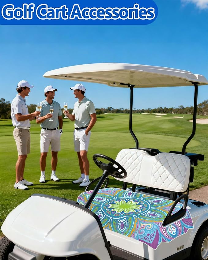 Comfortable Golf Cart Seat Covers, Soft Golf Cart Towel, Golf Cart Accessories, Club Car and Other 2-Seat Golf Carts