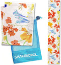 SHAKEitCOOL Original Cooling Towel – Be Cool in Style - Heat Relief, Soft, Lightweight, Sun Protection, Easy Clean - Perfect for Biking, Running, Yoga, Gym, Gardening - Flower