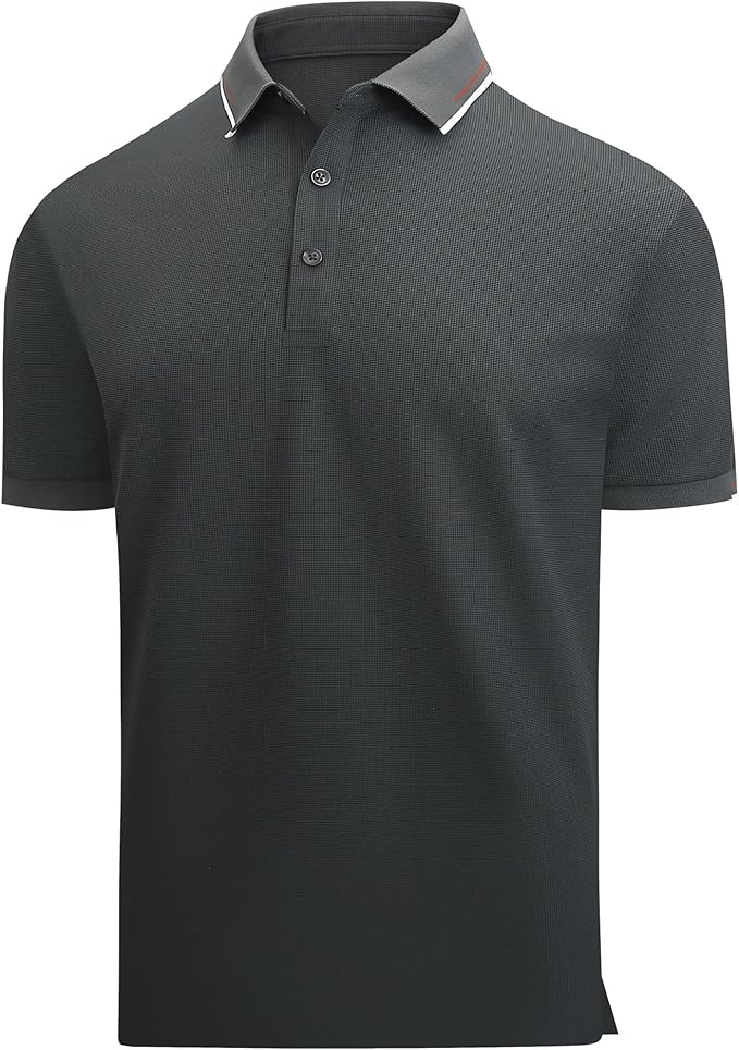 Alex Vando Mens Golf Shirt Moisture Wicking Performance & Polished Style Polo Shirts for Men