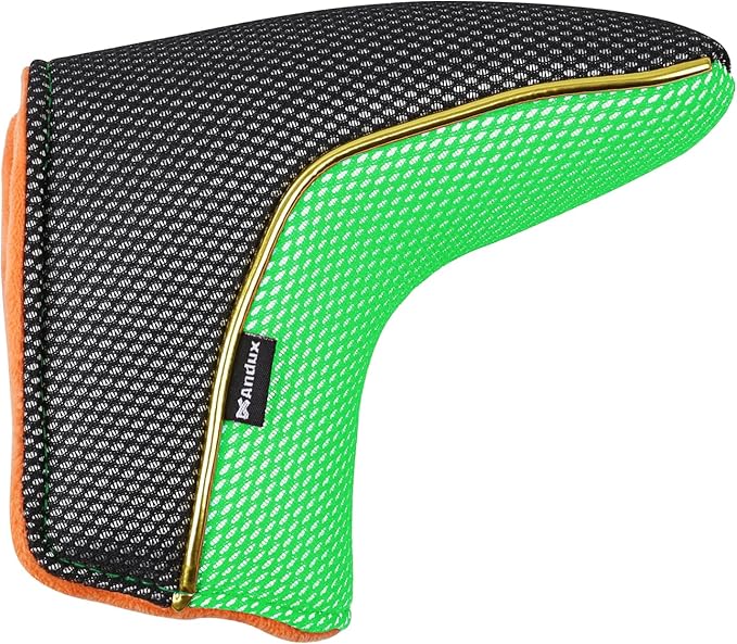 Andux Gold Putter Cover Golf Blade Putter Head Covers MT/TG31