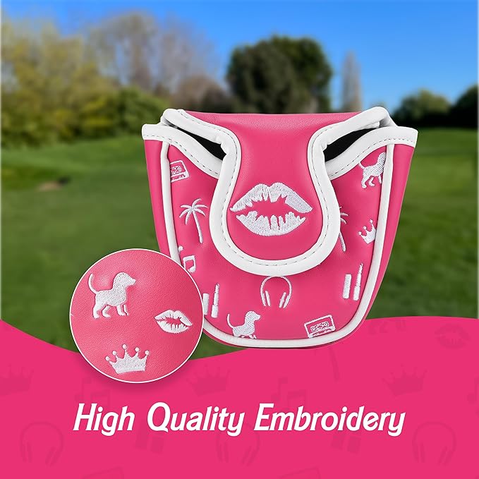 Shanker Golf Headcover - Birdie Funny Headcovers - Tour Grade PU Leather - Great Joke Golf Gift for Women - Perfect Funny Gift for Female Golfers