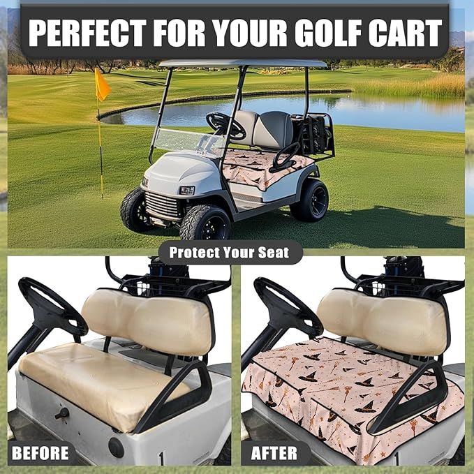 Golf Cart Seat Covers Universal Golf Cart Seat Cover Blanket Cushion Cover Sports Golf Cart Accessories