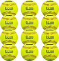 Franklin Sports Official Game Softballs - OL3000 Fastpitch 12" Inch Yellow Softballs - Official Size + Weight Tournament Balls for Practice + Games - 1 Softball
