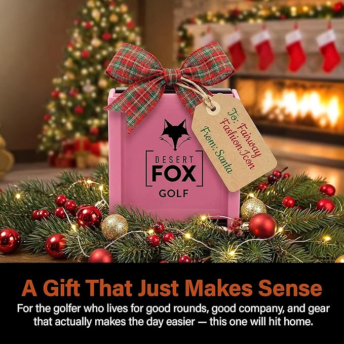 DESERT FOX GOLF Phone Caddy – Adjustable Golf Cart Phone Holder with Secure Strap for Hands-Free GPS & Golf Apps – Universal Fit