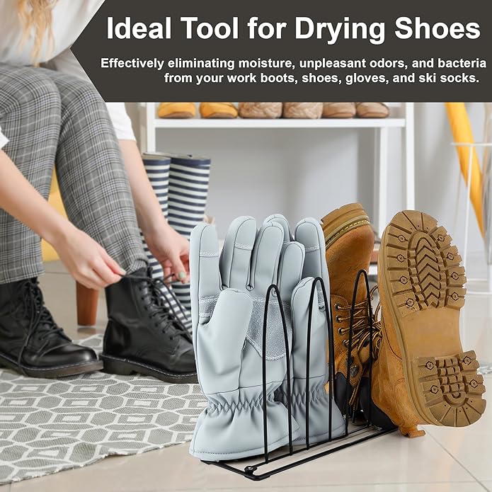 Metal Shoe Drying Rack, Shoes, Boot, and Glove Drying Rack, Dryer Racks for Shoes and Dryer Shoe Racks Inside Dryers