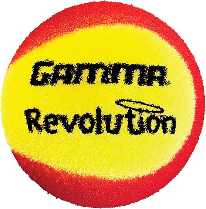 Gamma Sports Revolution Foam Ball, Reduced Speed, Oversized, Medium Bounce, Training and Practice Tennis Balls for Kids and Beginners, Pickleball Training, Youth Sports, Quiet Play