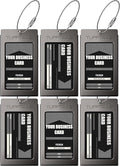 Luggage Tags Business Card Holder by TUFFTAAG - Durable Travel ID Bag Tag in Multiple Color Options, Perfect for Suitcases, Backpacks, and Carry-Ons, Easy Identification, Secure and Stylish