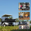 Golf Cart Storage Organizer, Sturdy Golf Cart Trunk Organizer, Collapsible for Yamaha,Club Car, EZGO Golf Cart, Pickup Truck Bed, Van, Adjustable Securing Straps, Foldable Cover Black