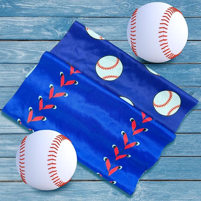OPSO Softball Cooling Towel Set, 40 x 12 inches, 12 Pack, Microfiber Sports Towels for Baseball, Soccer, Golf LCE Towel Microfiber Sports Towels for Player (Softball)