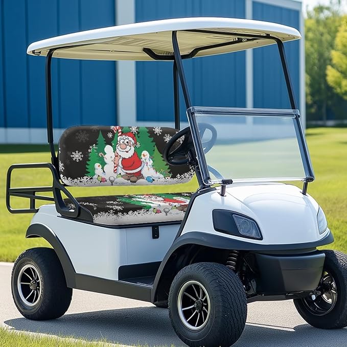 Fashion Print Golf Cart Seat Covers 2 Passenger Golf Cart Backrest Cover Golf Cart Seat Towel Gift for Friends