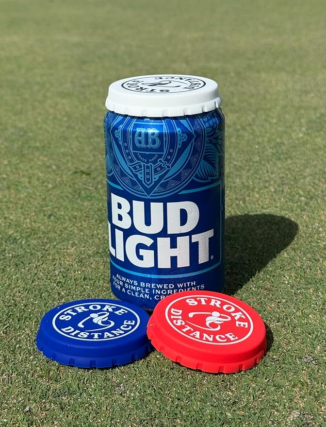 Can Cap Tee 3 Pack: Ultimate Beverage Protection & Golf Tee in One - Red White and Blue