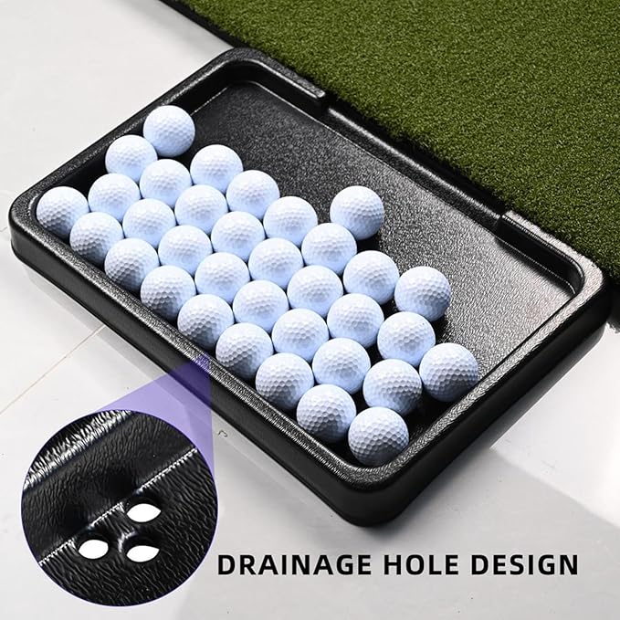 Golf Ball Tray, 50-Ball Capacity Storage Organizer, Golf Ball Container, Durable Material Build, for Women Men Sports Fan Accessory, Indoor Outdoor Backyard Driving Range Course Use