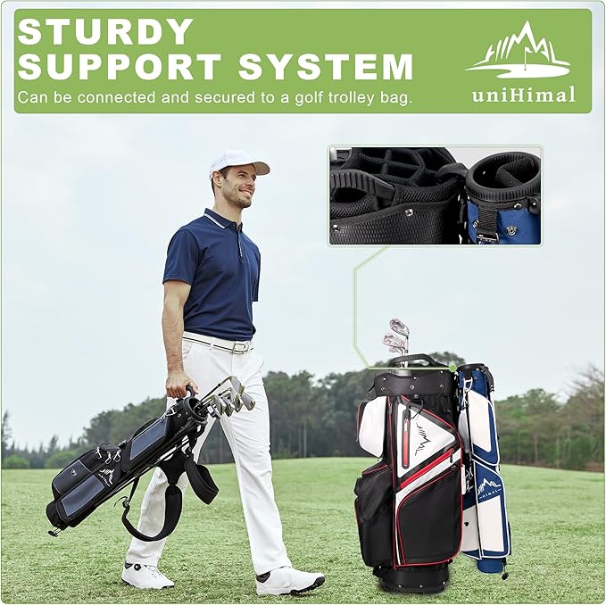 Golf Lightweight Stand Carry Bag– Easy to Carry and Durable Pitch n Putt Golf Bag for The Driving Range, Par 3 and Executive Courses，Fits Up to 5-6 Clubs