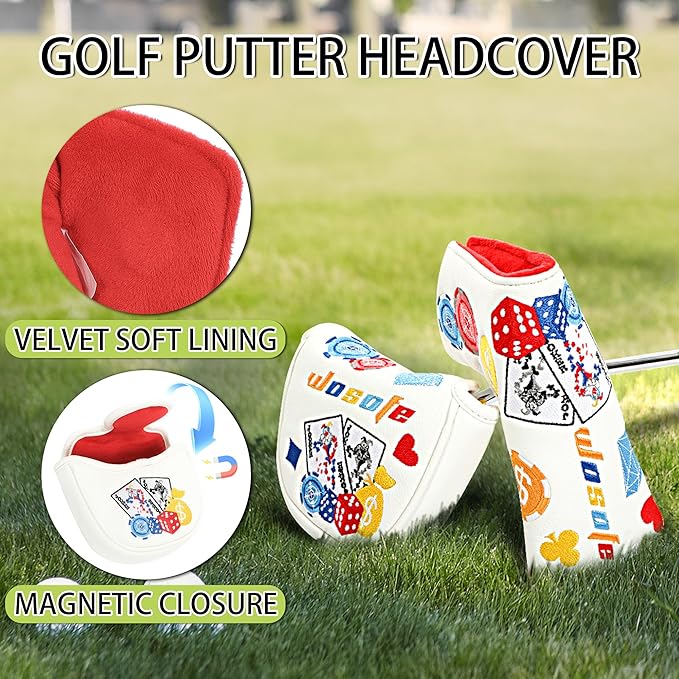Golf Stand Bag,Lightweight Small Golf Bag,Medium Golf Carry Bag, 2-3Way Divider Men and Women with Adjustable Shoulder Strap Multiple Pockets with Golf Putter Covers