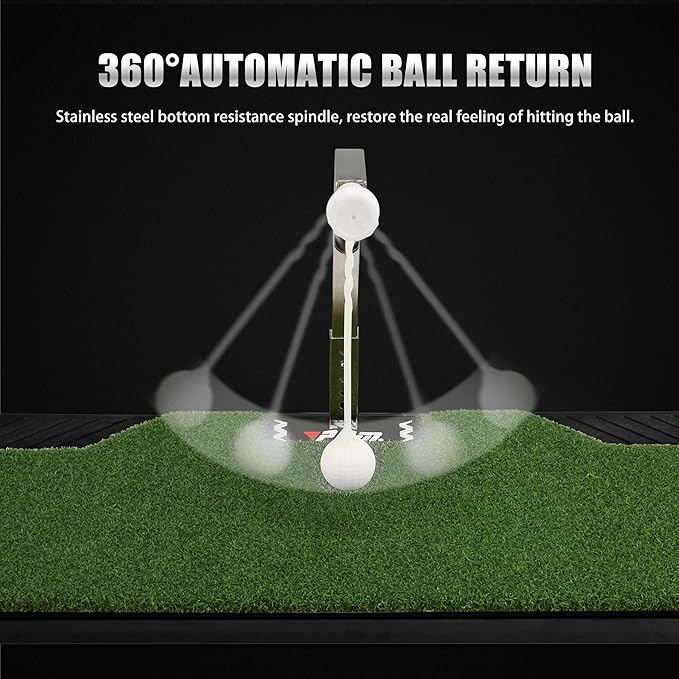 PGM Golf Swing Trainer - Golf Training Equipment with 5 Adjustable Height - Pure Path Swing Practice Mat Training Aid for Indoor Outdoor Home