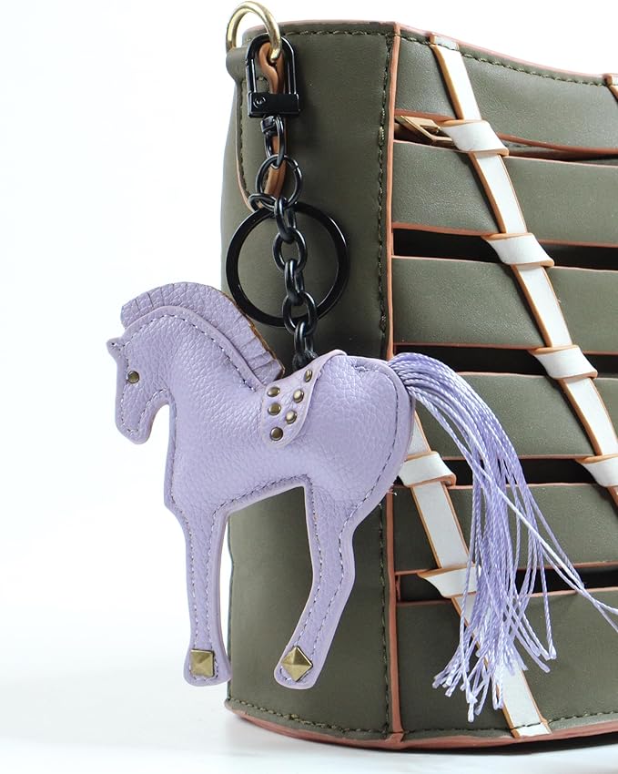 Horse Keychain, Hanging Charm Accessory for Purse, Bag and Backpacks Pony Key Chain for Women