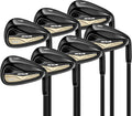 PGM NSR V Men’s Golf Iron Set,(5, 6, 7, 8, 9, PW, SW) Forged Irons,with Graphite Shafts for Right-Handed Golfers