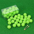 26 Pack Practice Golf Balls, 41mm Hollow Airflow Plastic Golf Balls with Golf Tees, for Indoor Outdoor Driving Range Backyard Swing Practice