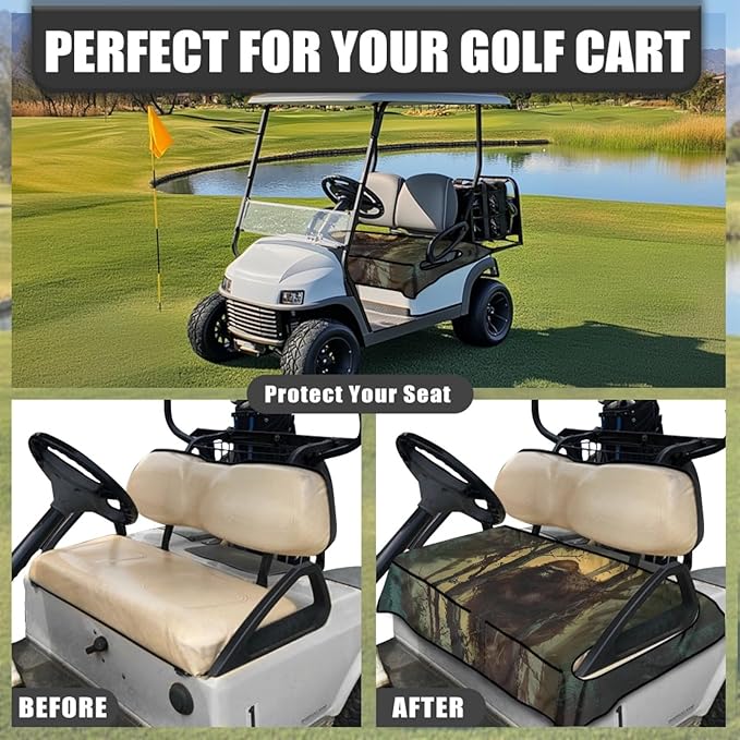 Golf Cart Seat Covers Universal Golf Cart Seat Cover Blanket Cushion Cover Sports Golf Cart Accessories