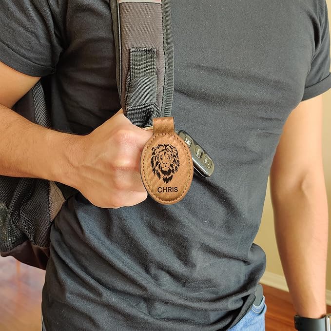 LaserGram Oval Keychain, Water Polo, Personalized Engraving Included