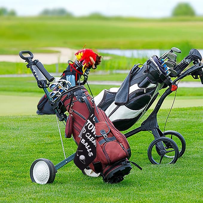 Golf Accessories Towel Gifts for Men -Funny Towel Cleaning Cloth with Clip for Bags Golf Balls & Clubs, Gifts for Him Golfer Husband Boyfriend Christmas Birthday Valentines Day Fathers Day Retirement