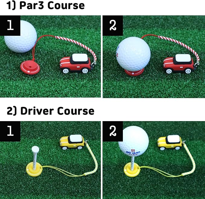 3D OM Golf Tees Hanger, Mini Silicone with Guide Ring, Stylish Cute Adorable(Blue)