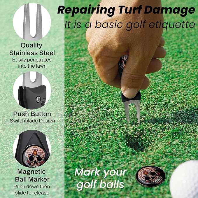 Golf Club Cleaner, Non-Leaking Stretchable Golf Club Brush with Microfiber Golf Towel (23.6 * 15.7 in), Strong Bristles Golf Brush Can Hold 5oz Water, Essentials Golf Accessories for Men