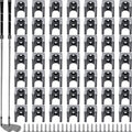 Deekin 30 Pcs Golf Club Hanger Holder Golf Club Wall Mount Rack Storage Organizer for Garage Hanger with 60 Pcs Screws for Wall Display, Grip up Type