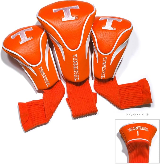 Team Golf NCAA Numbered 1, 3, & X, Fits Oversized Drivers, Utility, Rescue & Fairway Clubs, Velour Lined for Extra Club Protection