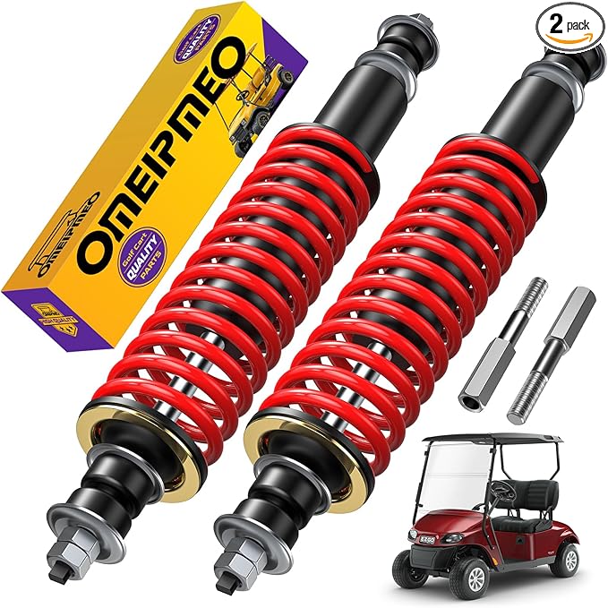 EZGO TXT Shocks, Golf Cart Front and Rear Shock Absorber, Golf Cart Heavy Duty Coil Spring Shock Absorber for EZGO TXT/Medalist 1994-UP, Replaces OEM# 70928-G01, 76418-G01, 70630-G01