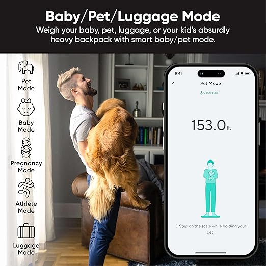 Wyze Scale Ultra BodyScan Smart Scale with Handle – Wi-Fi & Bluetooth Body Composition Scale for Weight, BMI, Body Fat, Muscle Mass, and Segmental Measurement, White