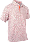 Mens Golf Shirts Quick Dry Moisture Wicking Casual Short Sleeve Performance Athletic Print Collared Stylish Men Polo Shirt
