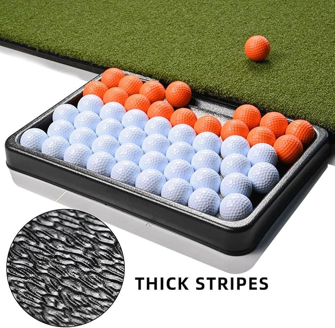 Golf Ball Storage Rack | 50 Ball Capacity Tray Organizer | Heavy-Duty GoLlf BaAll Container Men Women | for Backyard Practice Indoor Garage Driving Range Course Training Equipment Users