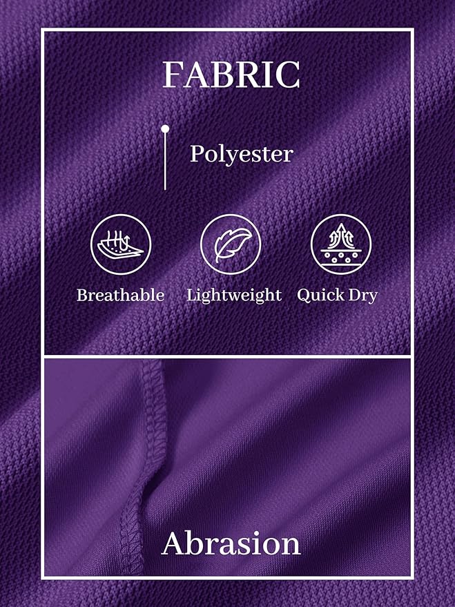 TACVASEN Mens Golf Shirt Dry Fit Mens Polo Shirts Short Sleeve Performance Golf Polos for Men with Collar Work Shirts