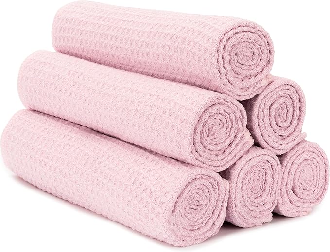 S&T INC. Microfiber Gym Towels, Yoga Towel for Home and Gym Bag, 16 Inch x 27 Inch, 6 Pack