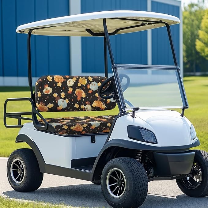 Fashion Print Golf Cart Seat Covers 2 Passenger Golf Cart Backrest Cover Golf Cart Seat Towel Gift for Friends