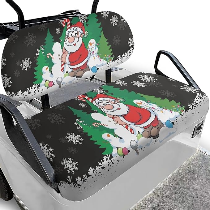 Fashion Print Golf Cart Seat Covers 2 Passenger Golf Cart Backrest Cover Golf Cart Seat Towel Gift for Friends