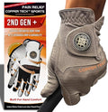 Copper Tech Golf Gloves Men Right Handed Golfer or Left Handed Golfer (2nd Gen) | Copper Compression Joint Support Golf Glove