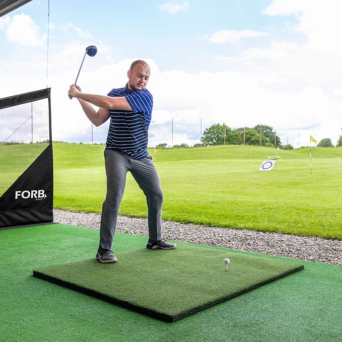 FORB Golf Hitting Mats | Premium Quality Golf Mats to Improve Your Swing | Golf Practice Mat | Driving Range Mat | 8 Styles with Optional Upgrades