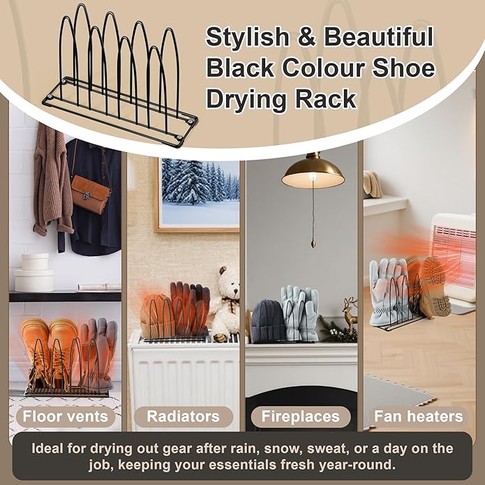 Metal Shoe Drying Rack, Shoes, Boot, and Glove Drying Rack, Dryer Racks for Shoes and Dryer Shoe Racks Inside Dryers