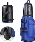 Golf Travel Bag with Hard Case Top, 1680D Heavy Duty Oxford Golf Club Travel Bags for Airlines with Wheels Easy to Maneuver