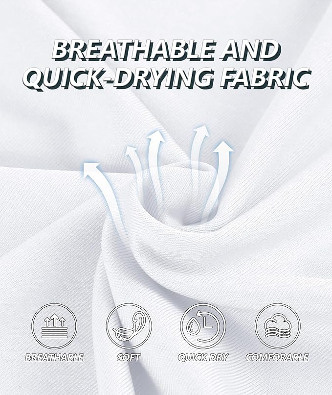 JACKETOWN Mens Polo Shirts Short Sleeve Print Dry Fit Performance Moisture Wicking Casual Collared Golf Shirts