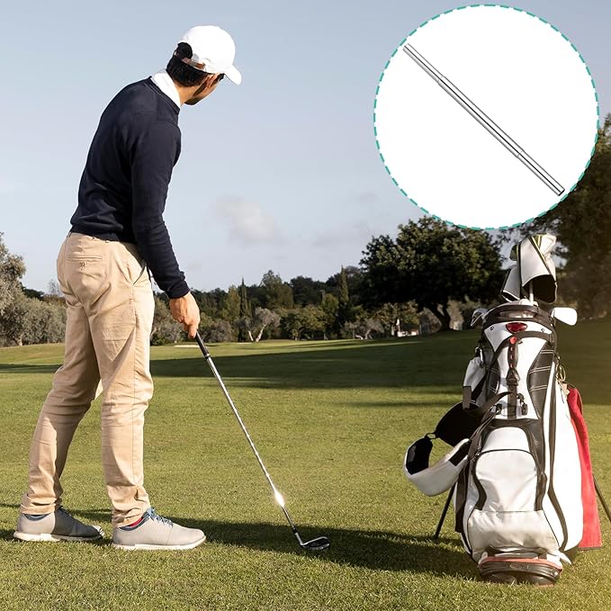 6Pcs Golf Club Extension Steel Shaft, for Iron Wooden Golf Repair and Replacement of Equipment Parts