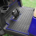 Golf Cart Floor Liner Mat 8mm Thick Rubber Full Coverage Fit for Club Car Precedent 2004-2025 / Onward & Tempo 2017-2025 / Villager & V4L 2019-2025 Carts Upgraded Non-Slip Mats Replacement