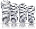 Taboo Fashions Designer Resort Golf Club Covers for Women - Numbered Golf Headcovers Set for Driver, Woods & Hybrid - Weather/Moisture Resistant Protection, Pack of 4