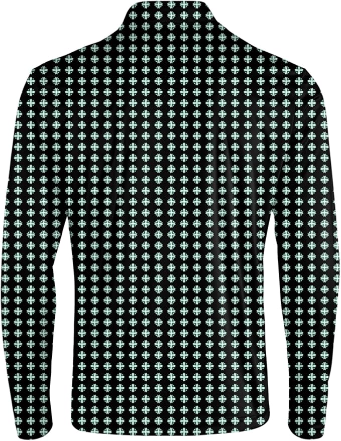 Men's Long Sleeve Golf Shirt Quick Dry 3 Button Work Fishing Outdoor Casual Collar Shirt