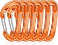 6pcs Small Carabiner Clips, 9KN (2023lbs) Heavy Duty, Lightweight Carabiner for Camping, Hiking, Keychain, Gym, Dog Leash