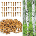 FINGER TEN Golf Tees Wood for Men Wooden Tee 1 1/2 2 3/4 3 1/4 Inch Western Birch Value 100 Pack, Reduce Friction Spin Tall Sturdy Base for Stability Long-Lasting Durability